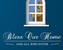 Bless Our Home Quotes Wall Decal Family Vinyl Art Stickers